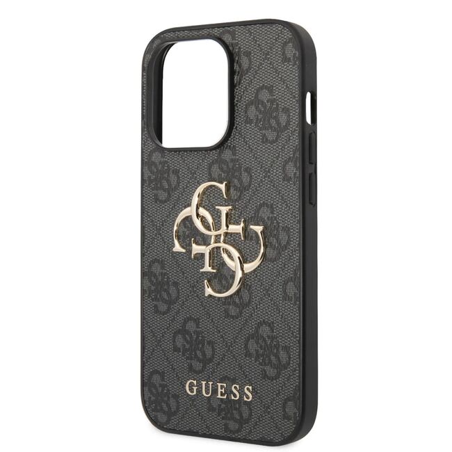 Husa pentru  iPhone 15 Pro Guess - Hardcase 4G Series - gri mat