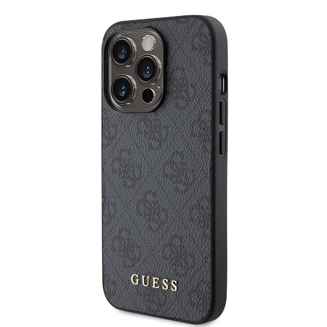 Husa pentru  iPhone 15 Pro Guess - Hardcase 4G Series - gri