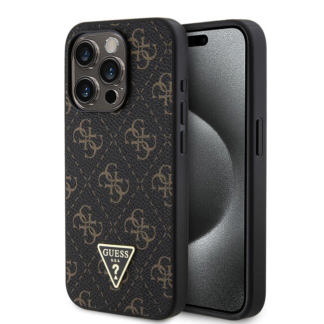Husa pentru  iPhone 15 Pro Guess - Hardcase 4G Series - negru