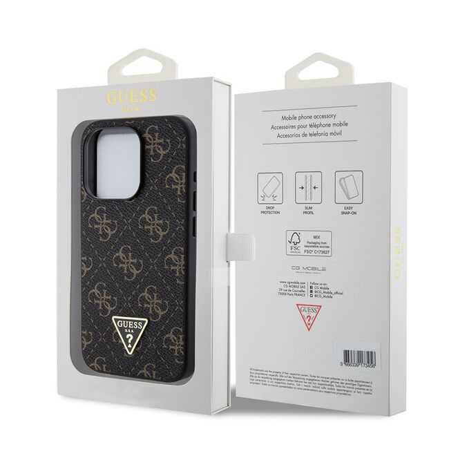 Husa pentru  iPhone 15 Pro Guess - Hardcase 4G Series - negru
