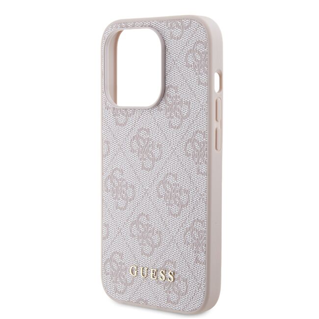 Husa pentru  iPhone 15 Pro Guess - Hardcase 4G Series - roz neo