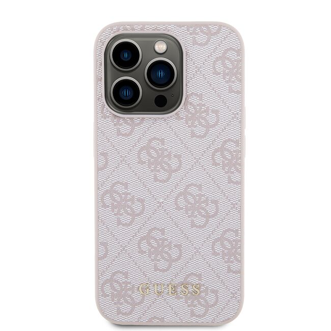 Husa pentru  iPhone 15 Pro Guess - Hardcase 4G Series - roz neo