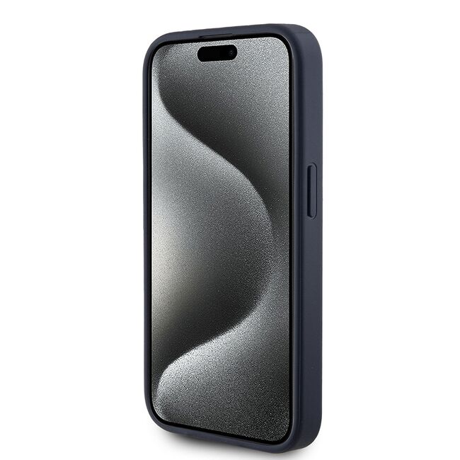 Husa pentru  iPhone 15 Pro Max Guess - Hardcase 4G Series - albastru