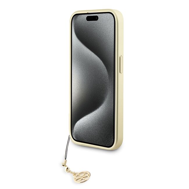 Husa pentru  iPhone 15 Pro Max Guess - Hardcase 4G Series - maro inchis