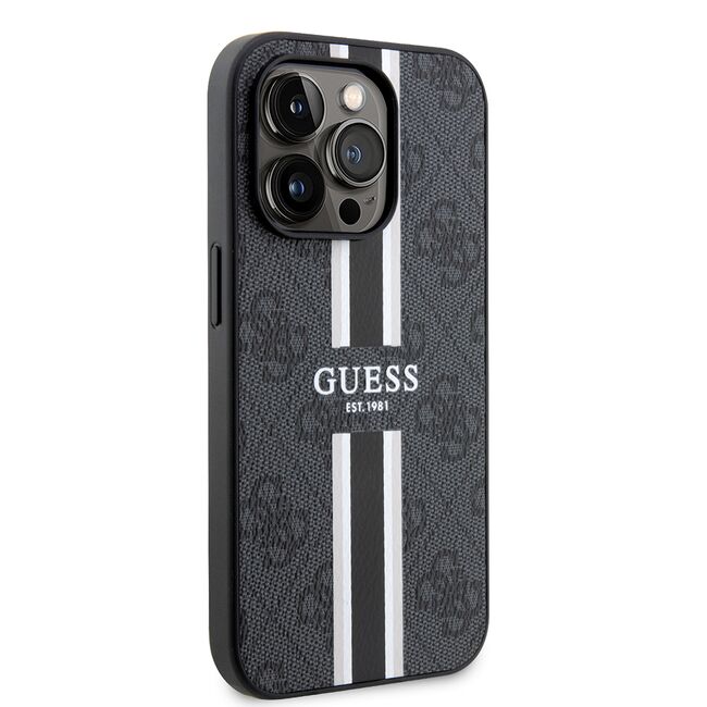 Husa pentru  iPhone 15 Pro Max Guess - Hardcase 4G Series - negru denim