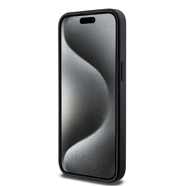 Husa pentru  iPhone 15 Pro Max Guess - Hardcase 4G Series - negru