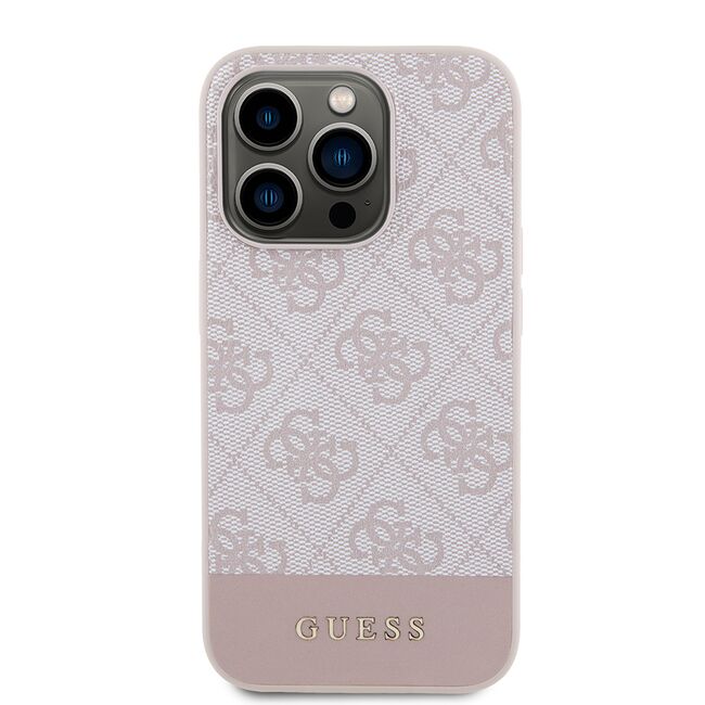 Husa pentru  iPhone 15 Pro Max Guess - Hardcase 4G Series - roz neo
