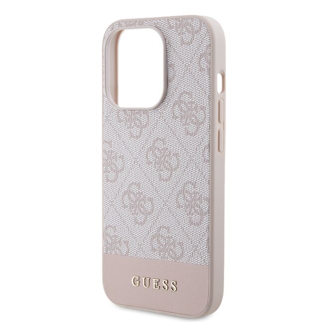 Husa pentru  iPhone 15 Pro Max Guess - Hardcase 4G Series - roz neo