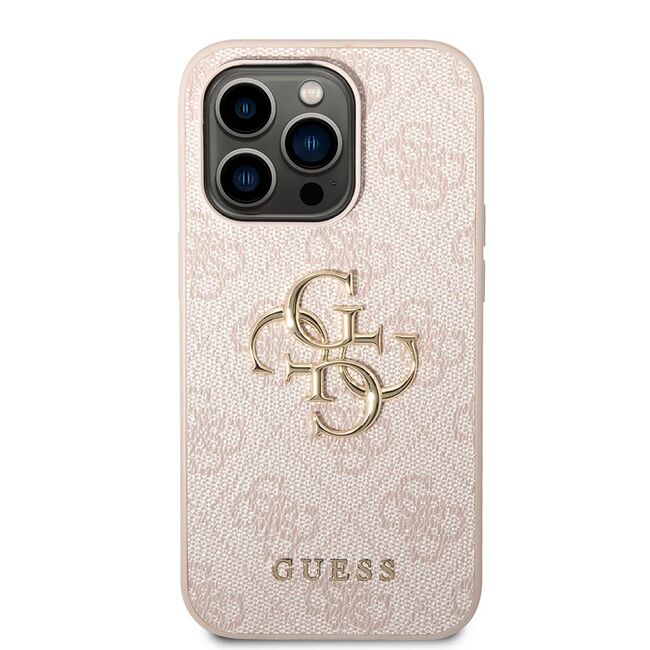 Husa pentru  iPhone 15 Pro Max Guess - Hardcase 4G Series - roz