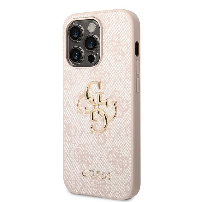 Husa pentru  iPhone 15 Pro Max Guess - Hardcase 4G Series - roz