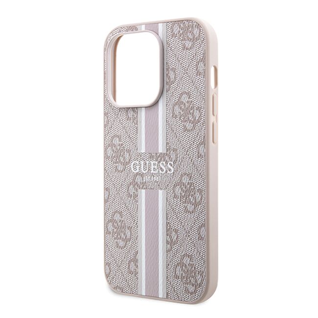Husa pentru  iPhone 15 Pro Max cu MagSafe Guess - Hardcase 4G Series - roz