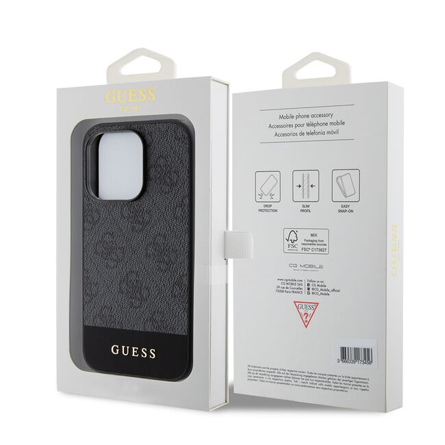 Husa pentru  iPhone 15 Pro cu MagSafe Guess - Hardcase 4G Series - gri