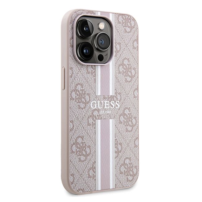 Husa pentru  iPhone 15 Pro cu MagSafe Guess - Hardcase 4G Series - roz