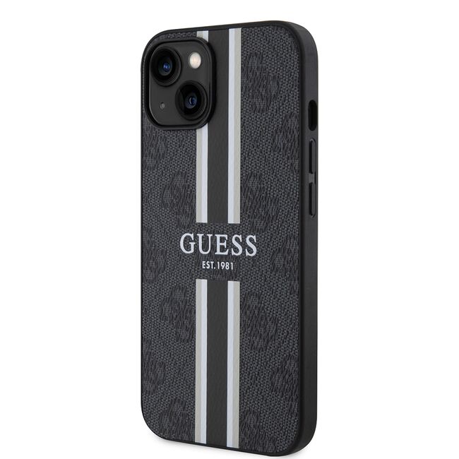 Husa pentru  iPhone 15 cu MagSafe Guess - Hardcase 4G Series - negru