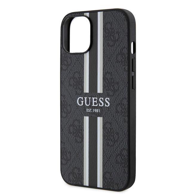 Husa pentru  iPhone 15 cu MagSafe Guess - Hardcase 4G Series - negru