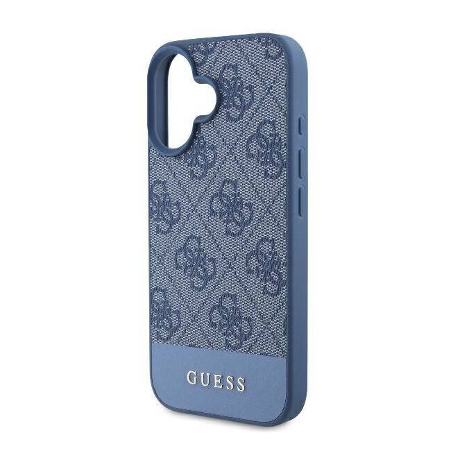 Husa pentru  iPhone 16 Guess - Hardcase 4G Series - albastru
