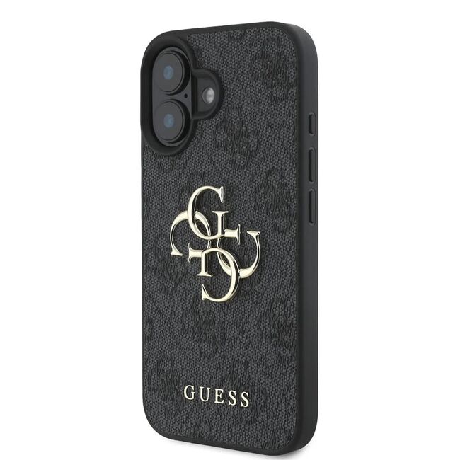 Husa pentru  iPhone 16 Guess - Hardcase 4G Series - negru denim