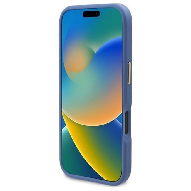 Husa pentru  iPhone 16 Plus cu MagSafe Guess - Hardcase 4G Series - albastru