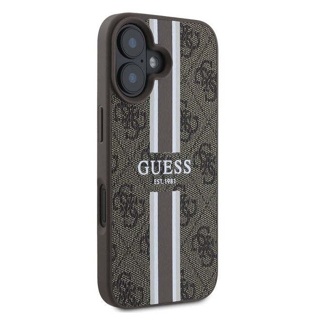 Husa pentru  iPhone 16 Plus cu MagSafe Guess - Hardcase 4G Series - maro