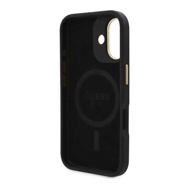 Husa pentru  iPhone 16 Plus cu MagSafe Guess - Hardcase 4G Series - negru denim