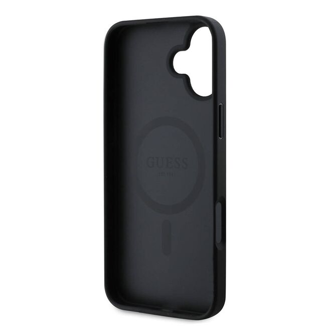 Husa pentru  iPhone 16 Plus cu MagSafe Guess - Hardcase 4G Series - negru
