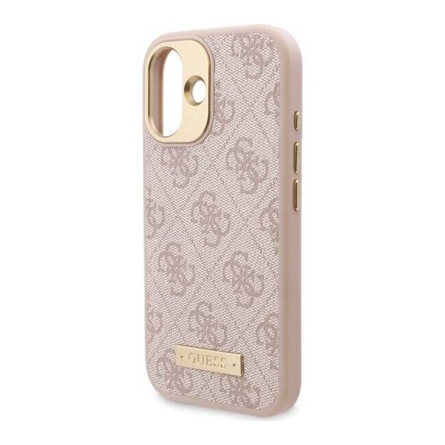 Husa pentru  iPhone 16 Plus cu MagSafe Guess - Hardcase 4G Series - roz neo