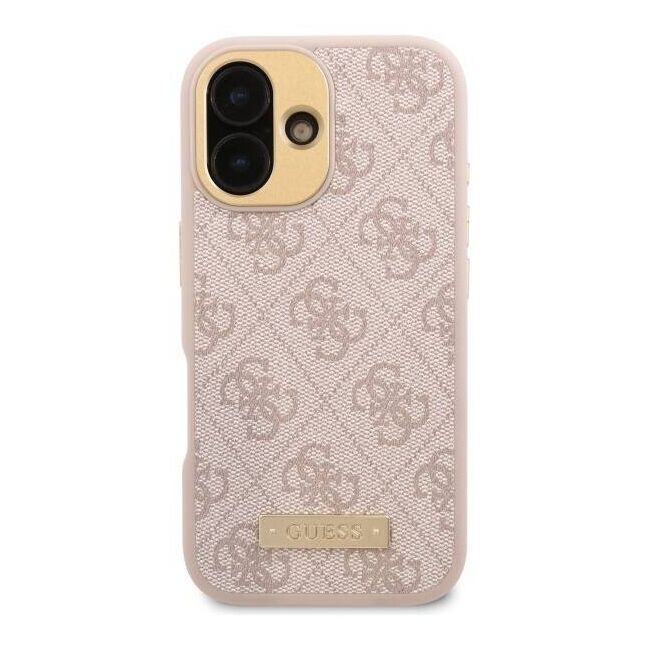 Husa pentru  iPhone 16 Plus cu MagSafe Guess - Hardcase 4G Series - roz neo