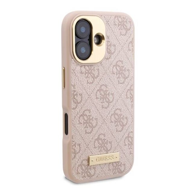 Husa pentru  iPhone 16 Plus cu MagSafe Guess - Hardcase 4G Series - roz neo