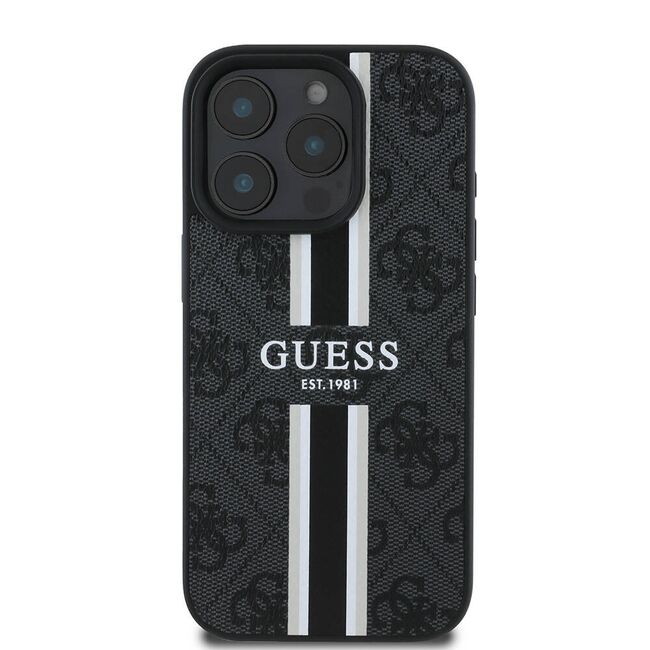 Husa pentru  iPhone 16 Pro cu MagSafe Guess - Hardcase 4G Series - negru