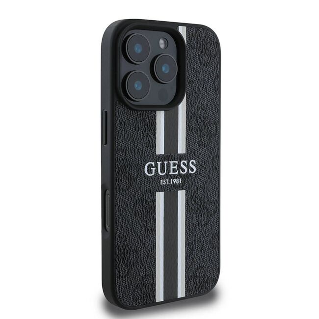 Husa pentru  iPhone 16 Pro cu MagSafe Guess - Hardcase 4G Series - negru