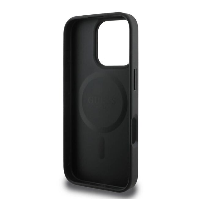 Husa pentru  iPhone 16 Pro cu MagSafe Guess - Hardcase 4G Series - negru