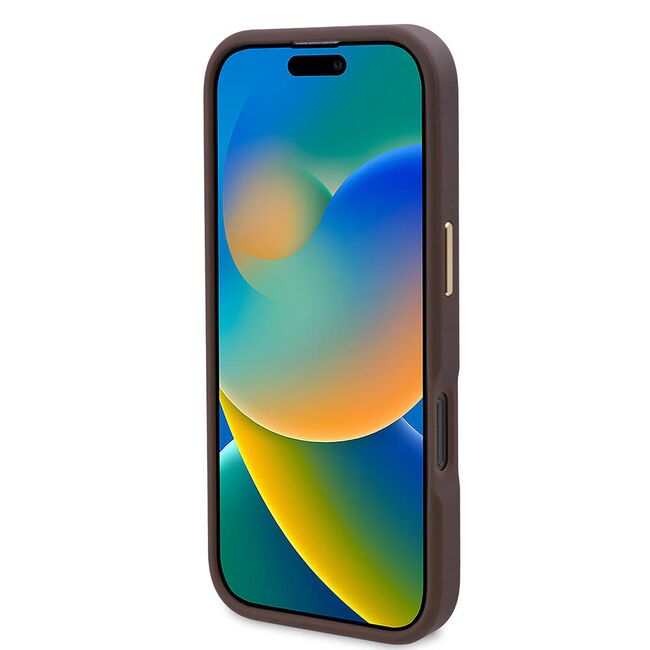 Husa pentru  iPhone 16 Pro cu MagSafe Guess - Hardcase 4G Series - roz neon
