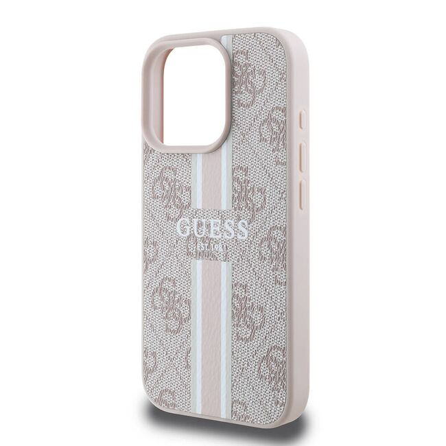 Husa pentru  iPhone 16 Pro cu MagSafe Guess - Hardcase 4G Series - roz