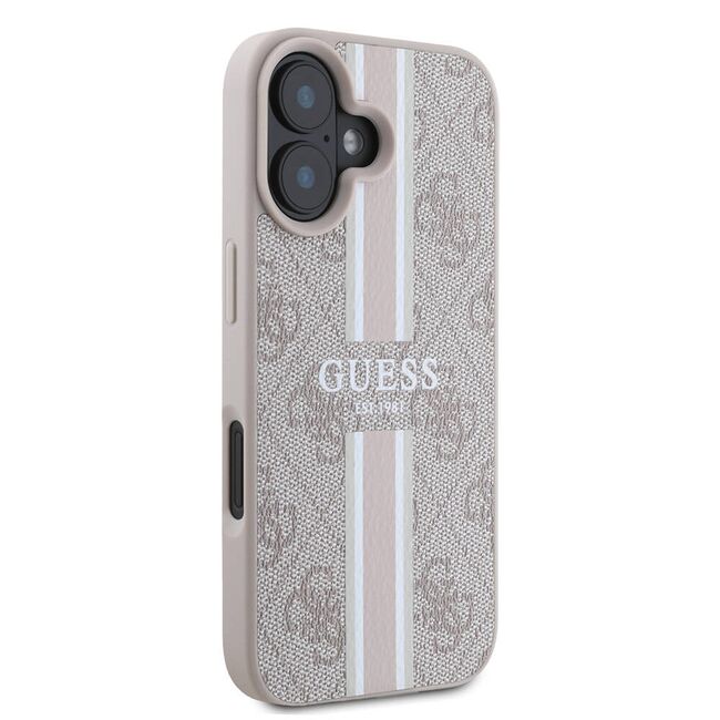 Husa pentru  iPhone 16 cu MagSafe Guess - Hardcase 4G Series - roz