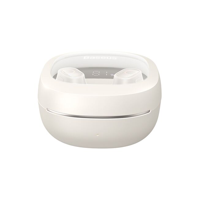 Casti Wireless Baseus Earbuds WM02+ True Wireless Stereo, Bluetooth V5.3, Smart Display - Alb