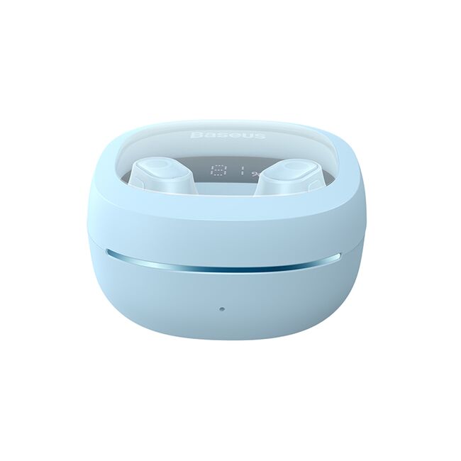 Casti Wireless Baseus Earbuds WM02+ True Wireless Stereo, Bluetooth V5.3, Smart Display - Albastru
