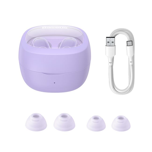 Casti Wireless Baseus Earbuds WM02+ True Wireless Stereo, Bluetooth V5.3, Smart Display - Mov