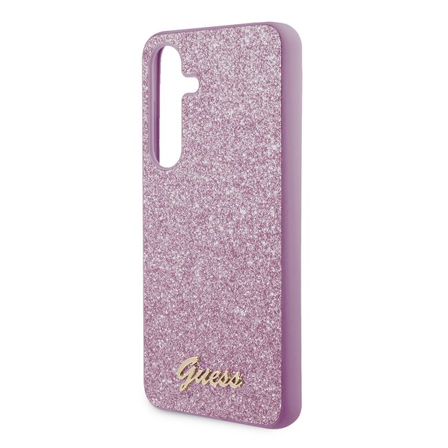 Husa pentru  Samsung Galaxy S24 Guess - Glitter Fixed - mov