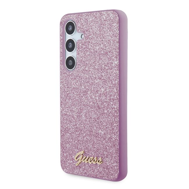 Husa pentru  Samsung Galaxy S24 Guess - Glitter Fixed - mov