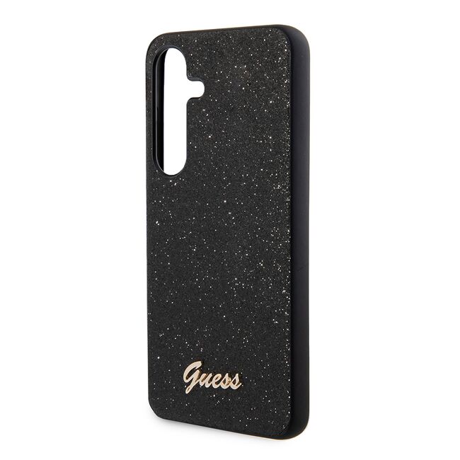 Husa pentru  Samsung Galaxy S24 Guess - Glitter Fixed - negru