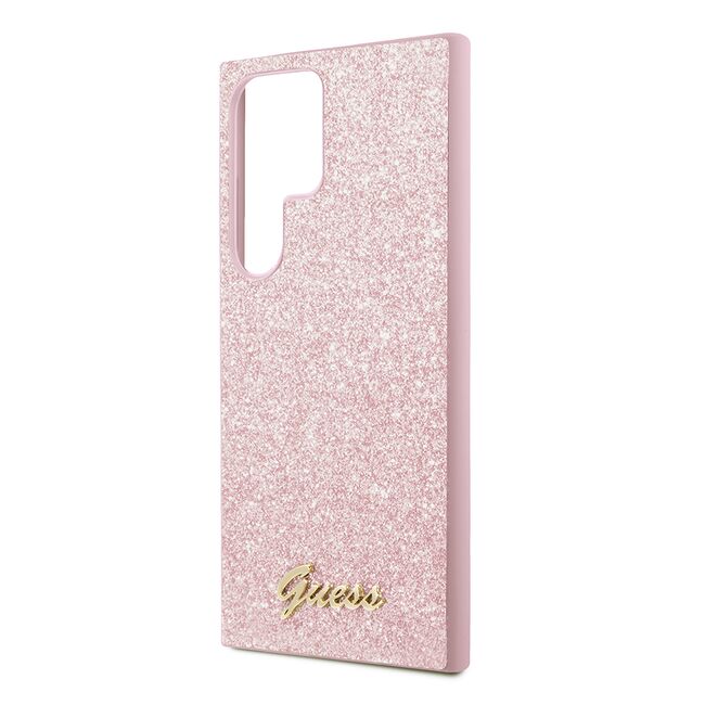 Husa pentru  Samsung Galaxy S24 Ultra Guess - Glitter Fixed - auriu