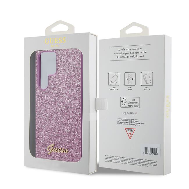 Husa pentru  Samsung Galaxy S24 Ultra Guess - Glitter Fixed - mov
