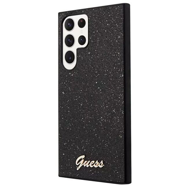 Husa pentru  Samsung Galaxy S24 Ultra Guess - Glitter Fixed - negru