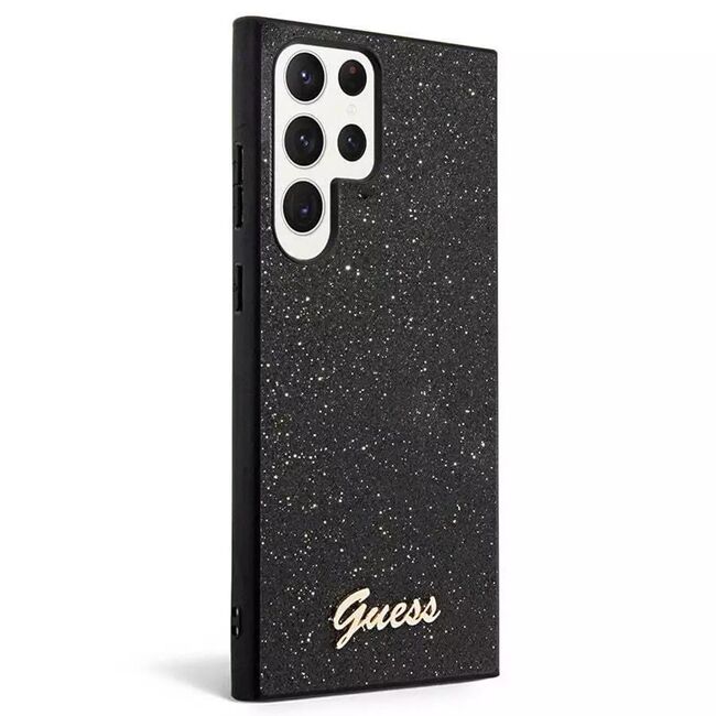 Husa pentru  Samsung Galaxy S24 Ultra Guess - Glitter Fixed - negru