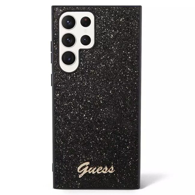 Husa pentru  Samsung Galaxy S24 Ultra Guess - Glitter Fixed - negru