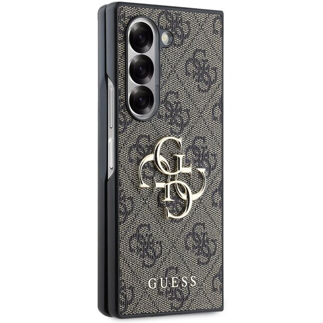 Husa pentru  Samsung Galaxy Z Fold 6 Guess - Leather 4G Triangle Strass - maro