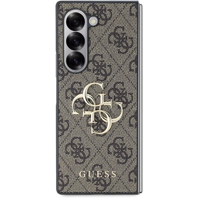 Husa pentru  Samsung Galaxy Z Fold 6 Guess - Leather 4G Triangle Strass - maro