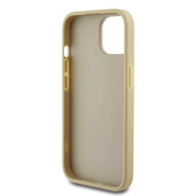 Husa pentru  iPhone 15 Guess - Glitter Fixed - auriu