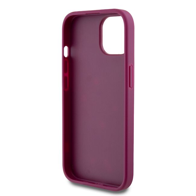 Husa pentru  iPhone 15 Guess - Glitter Fixed - mov deschis