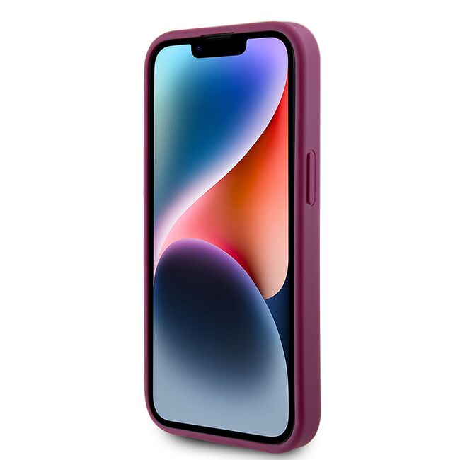 Husa pentru  iPhone 15 Guess - Glitter Fixed - mov deschis